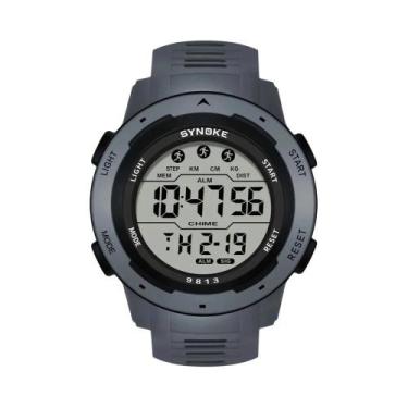 Imagem de Relógio Esportivo Digital Masculino À Prova d'Água 50M Com Tela Grande