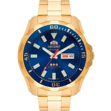 Imagem de Relógio Masculino Automático Dourado Orient - 469GP078F D1KX-Masculino