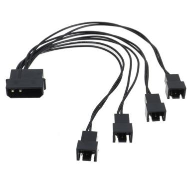 Imagem de Cabo Adaptador Multi Fan Molex P/ 4 Coolers 3 Pinos 12v