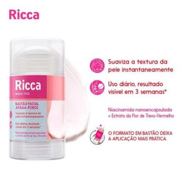 Imagem de Bastão Facial Stick Ricca Hidratante Esfoliante Apaga Poros Area dos O