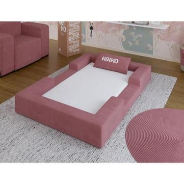 Imagem de Cama Montessoriana Solteiro Ninho Espuma Rosa Keiko - Keiko Colchões