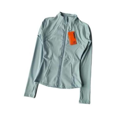 Imagem de Jaqueta Esportiva Feminina Slim Fit De Manga Longa Para Yoga, Fitness 
