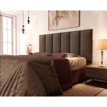 Imagem de Cabeceira Queen 158 - Bello Box - Milão Suede Marrom