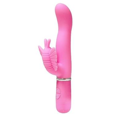 Imagem de Vibrador de Ponto G e Clitóris em Puro Silicone Borboleta - 30 Níveis de Vibração, À Prova D'Água | Massageador Íntimo Feminino para Prazer Intenso