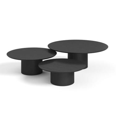 Imagem de Conjunto Mesa De Centro Ava Em Madeira Preto