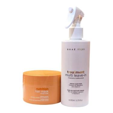 Imagem de Kit Braé Stages Nutrition - Máscara 200g + Treatment Spray Leave-In 26