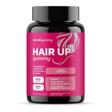 Imagem de Hair Up Gummy (Biotina+ Vitms) 30 Gomas Sabor Morango Ekobé-Unissex