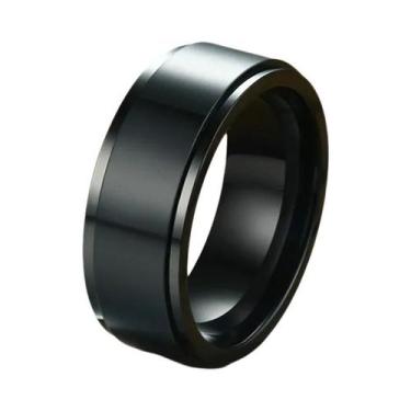 Imagem de Anel Giratório Masculino De Aço Inoxidável 6/8mm Com Runas Viking Para