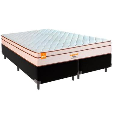 Imagem de Cama Box Queen e Colchão Pequim Molas Ultralastic Inducol Preto