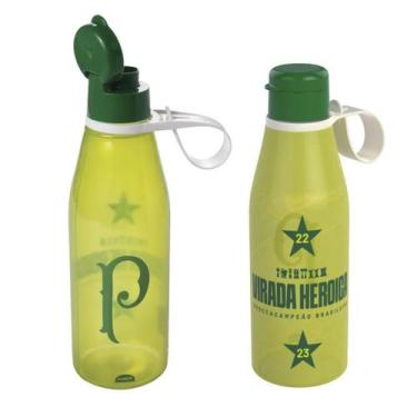 Imagem de Garrafa de Água com Alça do Palmeiras 530ml Oficial Licenciado - PLASU