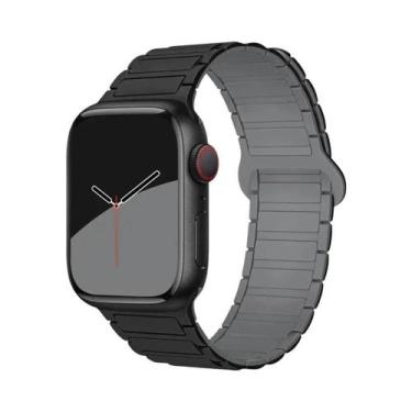 Imagem de Pulseira De Silicone Magnética Para Apple Watch De 40mm, 44mm, 45mm, 4