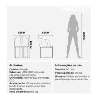 Imagem de Cadeira Beverly Champanhe - PROVINCIA, Soft Palha