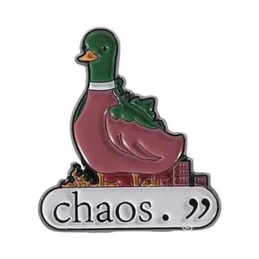 Imagem de Broche Enamelado Engraçado De Cachorro E Gato Para Mochila, Roupas, Jo