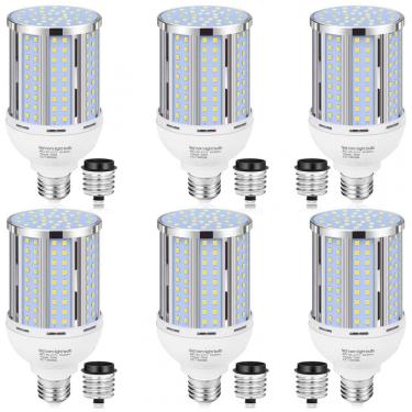 Imagem de Pacote com 6 Lâmpadas de Milho LED de 70W, Equivalente a 700W, Base E26/E39 Média/Grand...