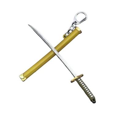 Imagem de Chaveiro De Mini Espada De Anime Para Homens E Mulheres, Katana Com Ba