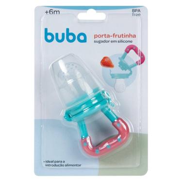 Imagem de Porta Frutinha Alimentadora Silicone Rosa Buba Menina