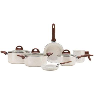 Imagem de Conjunto de panelas 6pcs c.l smart plus van - Brinox, Vanilla, 6