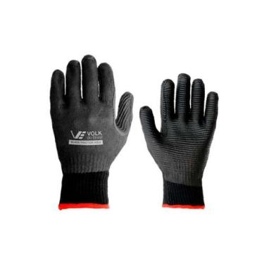 Imagem de Luva Black Tractor Nº9 Volk Fibra Sintética Borracha Proteção Mecânica Térmica 250° Ca 37981