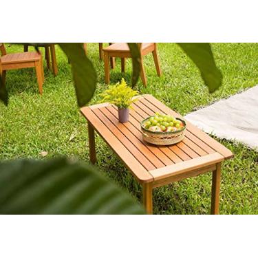 Imagem de Mesa de Centro para Sala Madeira para Área Externa Recanto Meu Móvel de Madeira - Jatobá