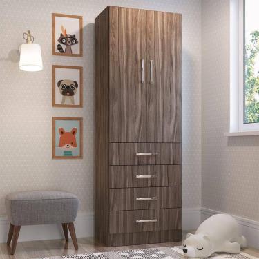 Imagem de Roupeiro 2 Portas Infantil Em Mdp Percasa Carvalho