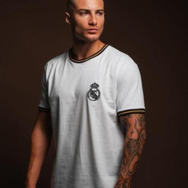 Imagem de Camisa Real Madrid Torcedor Player Branca Masculina-Masculino
