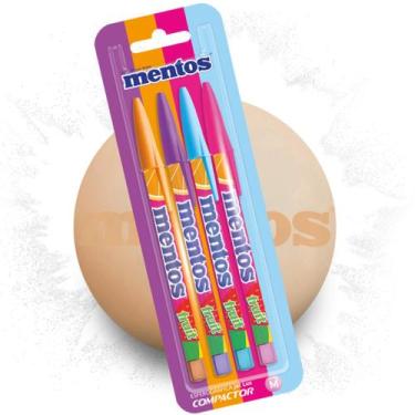 Imagem de Caneta Esferográfica, Hidrográfica e Marca Texto Linha Mentos Compacto