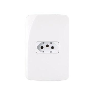 Imagem de Tomada Margirius B3 2p+t 20a Com Placa 4x2 Branca