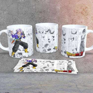 Imagem de Caneca de Porcelana Dragon Ball Estampa 3 para Bebidas 325ML com Uso em Micro-ondas e L...