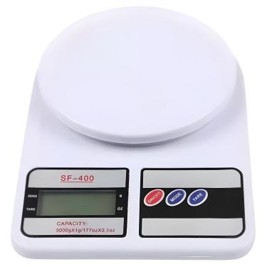 Imagem de Balança Digital de Cozinha Precisão 10KG com Função Tara Desligamento Automático Uso Cu...
