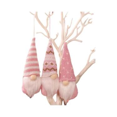 Imagem de Boneco Gnomo Sem Rosto Com Gorro De Tricô, Presentes E Decorações De N