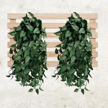 Imagem de 7 Plantas Artificiais Folhagens Verdes Realistas Perfeitas Para Decora