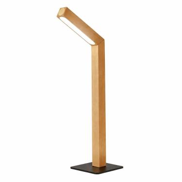 Imagem de Luminária De Mesa E Parede Led Magnética Sem Fio Estilo Madeira Com Controle Touch E Ajuste De Brilho