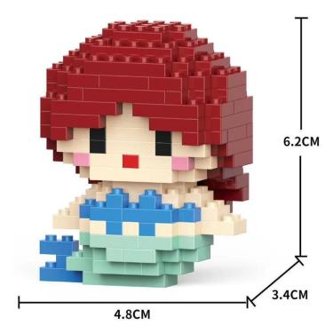Imagem de Brinquedo Blocos de Montar Infantil W2601-26 Educativo com Animais em Plástico ABS Ecol...