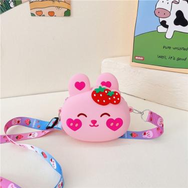Imagem de Bolsa Infantil Silicone Criança Coelho Bolsa de Silicone Infantil para Moedas Antistres...