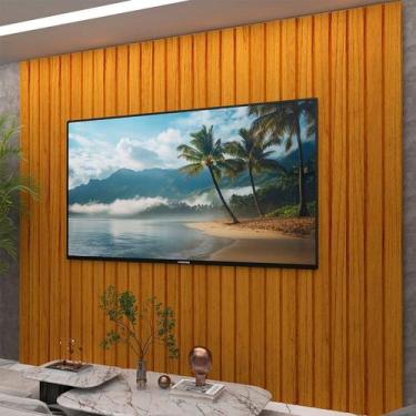 Imagem de Painel Ripado para TV até 84 Polegadas 100% MDF 230cmx250cm Majestade 