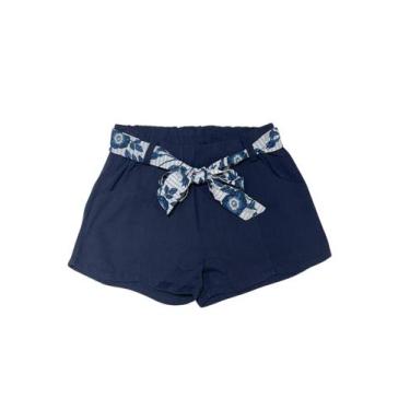 Imagem de Short Infantil Menina C - Kiki & Mily, 6, Azul marinho