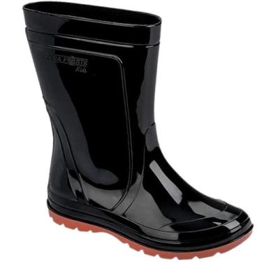 Imagem de Bota Galocha Infantil Meninas Impermeável Grendene Jetsky 348 Preto N 