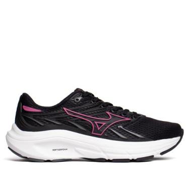 Imagem de Tênis Feminino Mizuno Jet 8 Softierfoam Preto/Rosa, Preto, Rosa, 39
