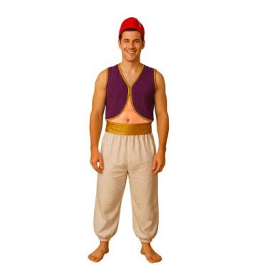 Imagem de Fantasia Alladin Luxo Adulto Completo Príncipe Místico Sheik Festa Ára