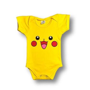 Imagem de Body Bebê Temático Pikachu 100% Algodão. - DS LOJA, P