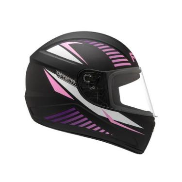 Imagem de Capacete Moto Fechado Feminino Masculino Fly F-9 Delta, 56, Preto Fosc