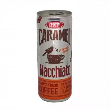 Imagem de Café Pronto OKF Caramel Macchiato 240ml Cremoso e Saboroso