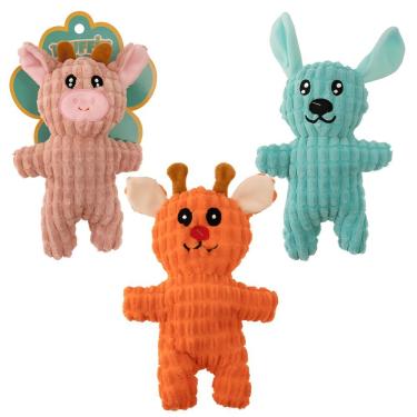 Imagem de Brinquedo Pet de Pelúcia Animais Fluffie CB4912 para Cães Leve 6x14x22cm 60g 01 Unidade