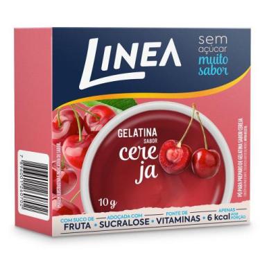 Imagem de Gelatina em Pó Linea Zero Açucar Cereja Caixa 10g