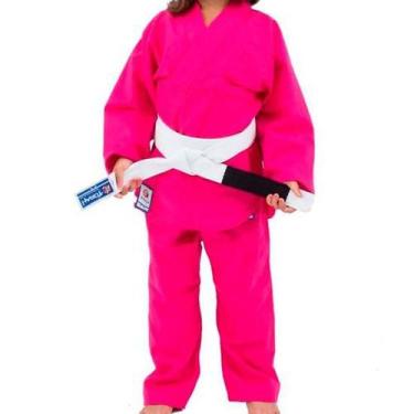 Imagem de Kimono de Judô Infantil Combate Torah Rosa, Rosa, M00