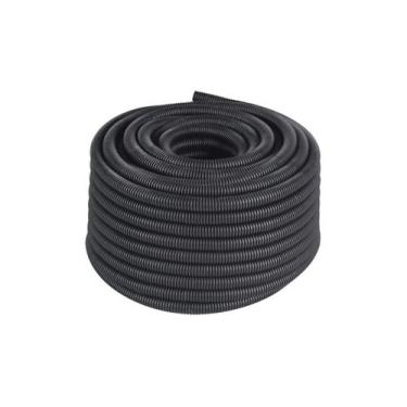 Imagem de Eletroduto Corrugado em Pead 1 1/4'' com Fio Guia 50 Metros Preto - Me