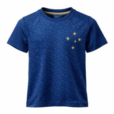 Imagem de Camisa Cruzeiro Impacto Gold - Infantil Tamanho:12Cor:Azul, 12, Azul
