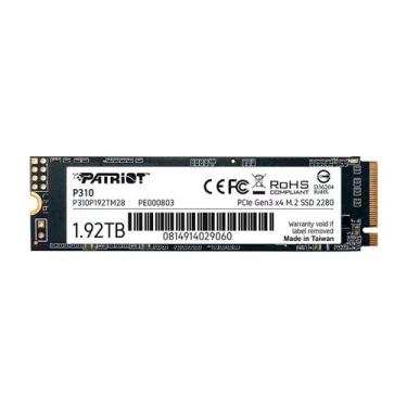 Imagem de SSD M.2 Patriot P310 1.92TB NVMe PCIe Gen3 - P310P192TM28