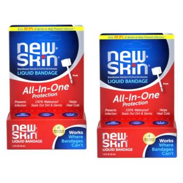 Imagem de Curativo Líquido NEW-SKIN Kit com 2 frascos de 30 ml à prova d'água