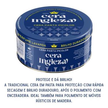 Imagem de Cera em Pasta Incolor 300g Ingleza